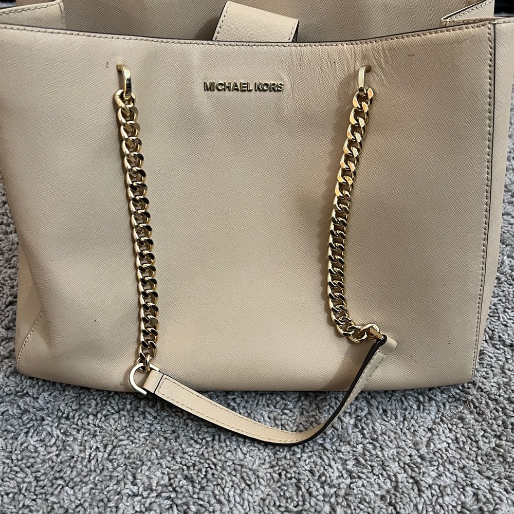 Tan Michael Kors bag